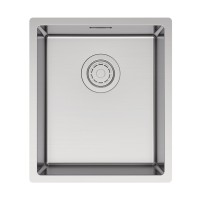 Мойка LASSAN 38 UNI, нерж. сталь, LA38-BS, брашированная нерж. сталь, 380х440мм, Paulmark