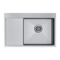 Мойка нерж. сталь KRONER 78F, PM217851-BSR, брашированная нерж. сталь, правая, 780х510мм, Paulmark