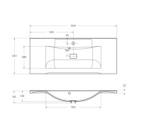 Раковина из литьевого мрамора BelBagno BB1100/450-LV-MR-PR