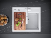 Мойка STEPIA 60, IT-GRANIT, PM115951-WH , белый, 590х510, Paulmark