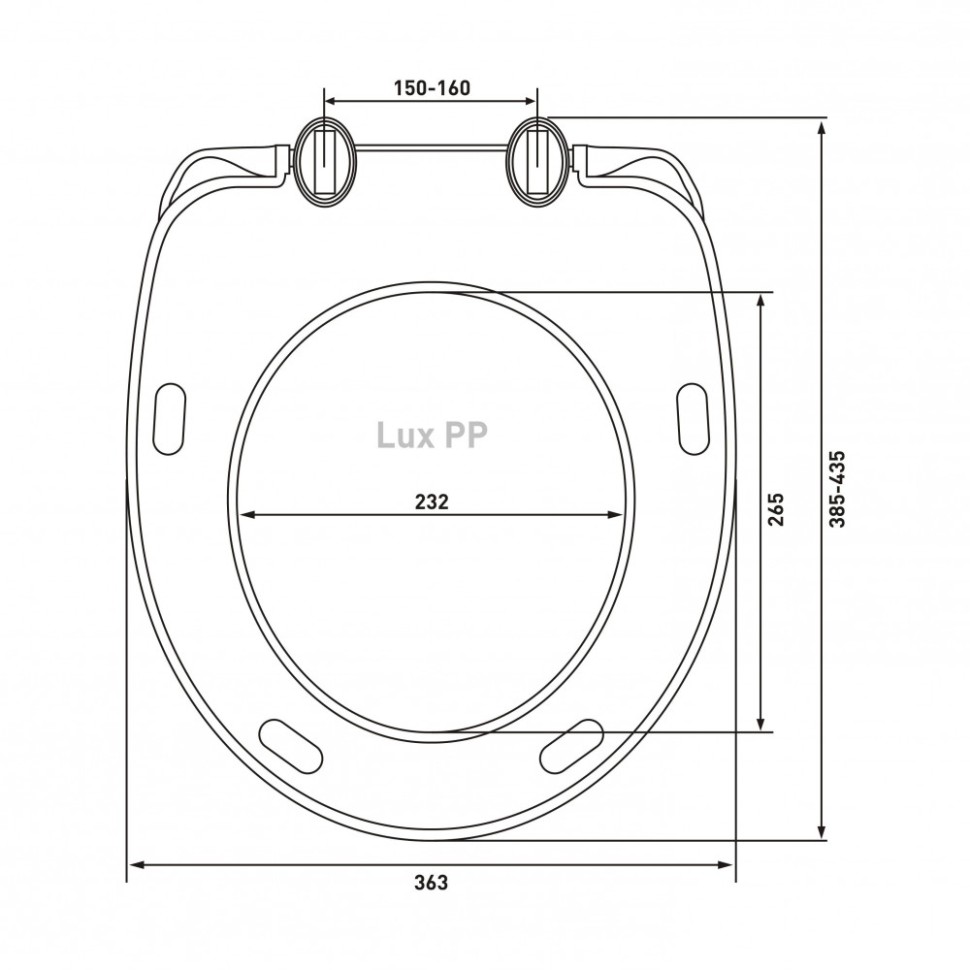 Сиденье для унитаза BERGES Lux PP