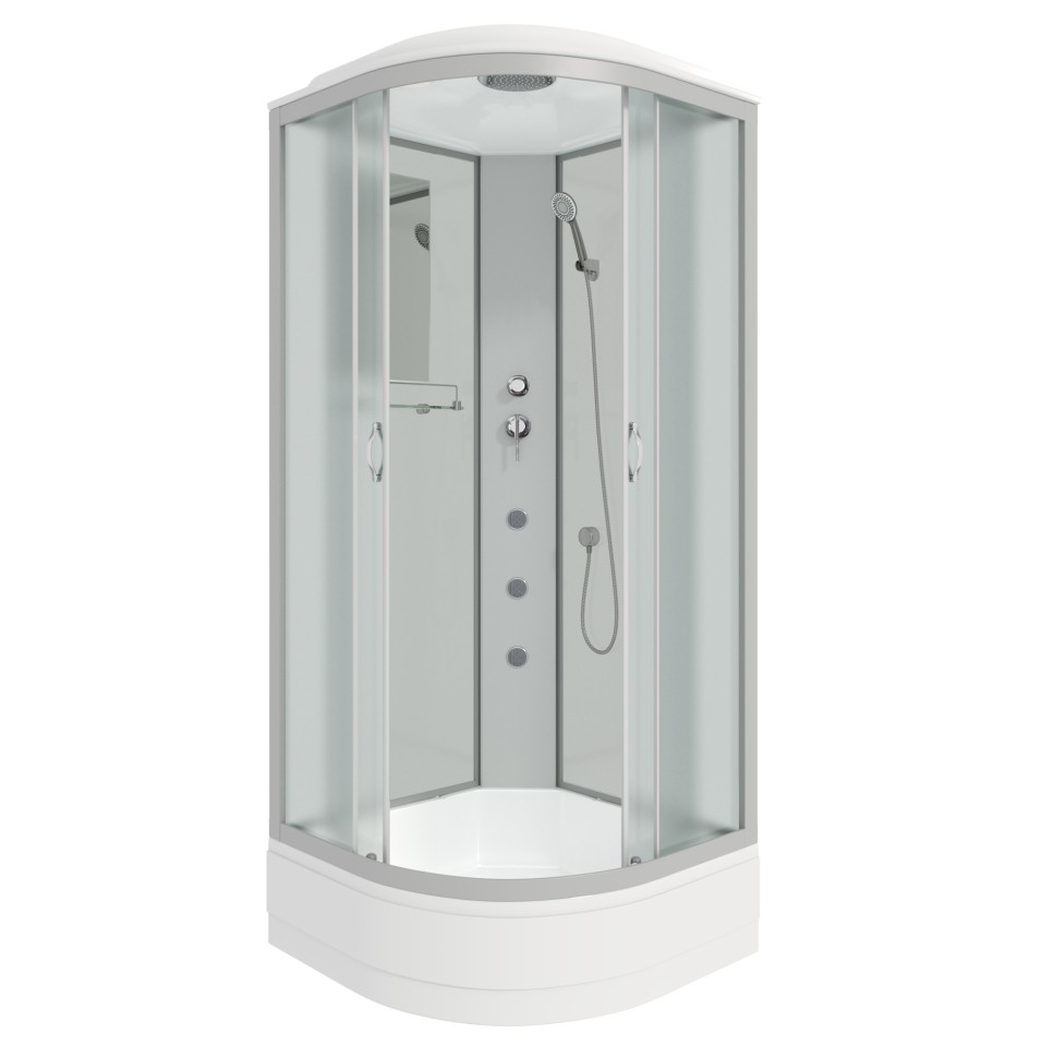 Душевая кабина Niagara Classic NG-3302-14G (100х100х215) средний поддон(26см),стекло матовое,4 места
