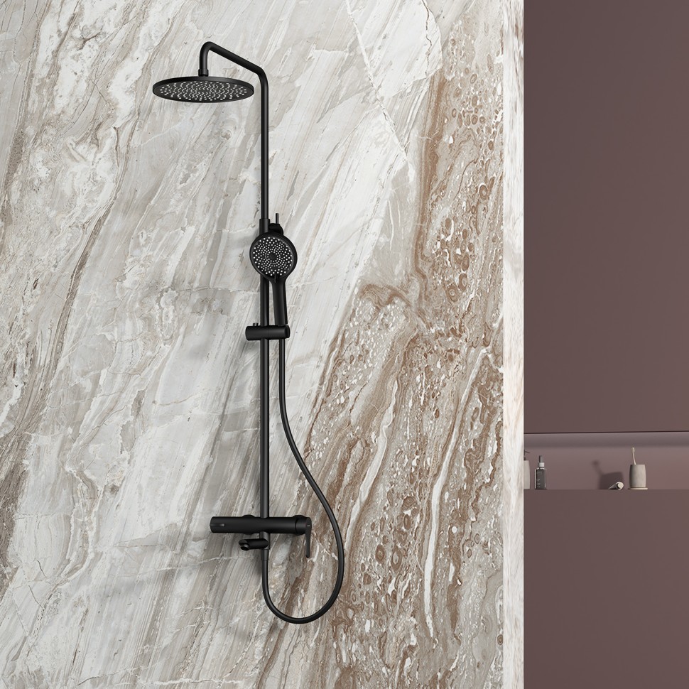 Душевая система Splenka для ванны и душа S223.24.06 Черный