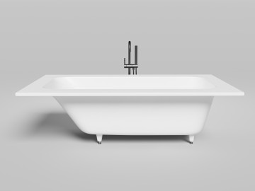 Ванна встраиваемая ORLANDA KIT PLUS 190x100 покраска по RAL полностью S-Stone Матовое