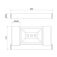 Полка Timo Luiro 18522/00 хром