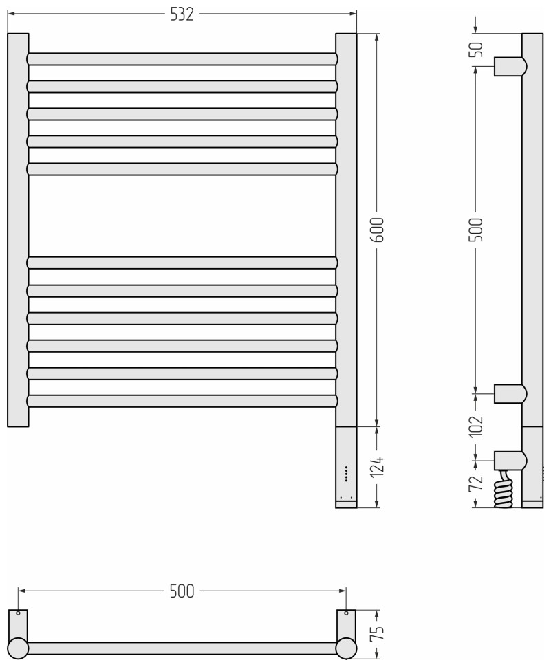 Богема 3.1 прямая 600х500 МЭМ правый