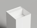 Раковина напольная ARMONIA SQUARE TOP 01 без отверстия под смеситель 450х450х900 S-Sense Глянцевое