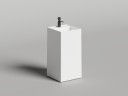 Раковина напольная ARMONIA SQUARE TOP 01 без отверстия под смеситель 450х450х900 S-Sense Глянцевое