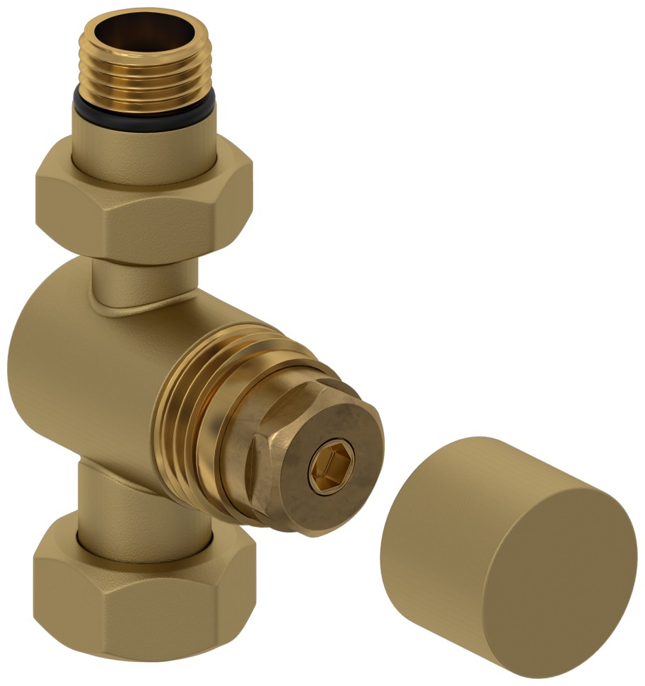 Вентиль прямой под шестигранник (G 1/2" НР х G 3/4" НГ)