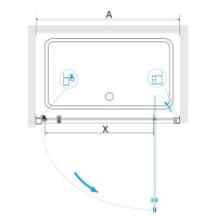 Душевая дверь RGW PA-105 (800)