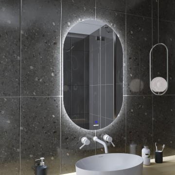 Зеркало NERO-промо (500*900*45) LED с сенсорным выключателем