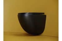 Подвесной унитаз Vogue безободковый, смыв торнадо CN4008TMB