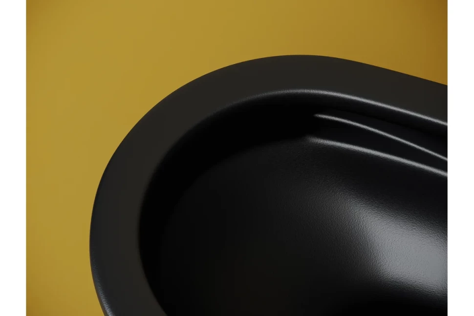 Подвесной унитаз Vogue безободковый, смыв торнадо CN4008TMB