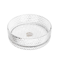 Умывальник чаша накладная круглая (прозрачная) Cristal 360x360x112мм