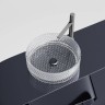Умывальник чаша накладная круглая (прозрачная) Cristal 360x360x112мм