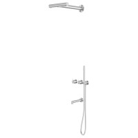 Душевая система ABBER Perfekte 316 AF8A50BST скрытого монтажа с изливом, брашированная сталь