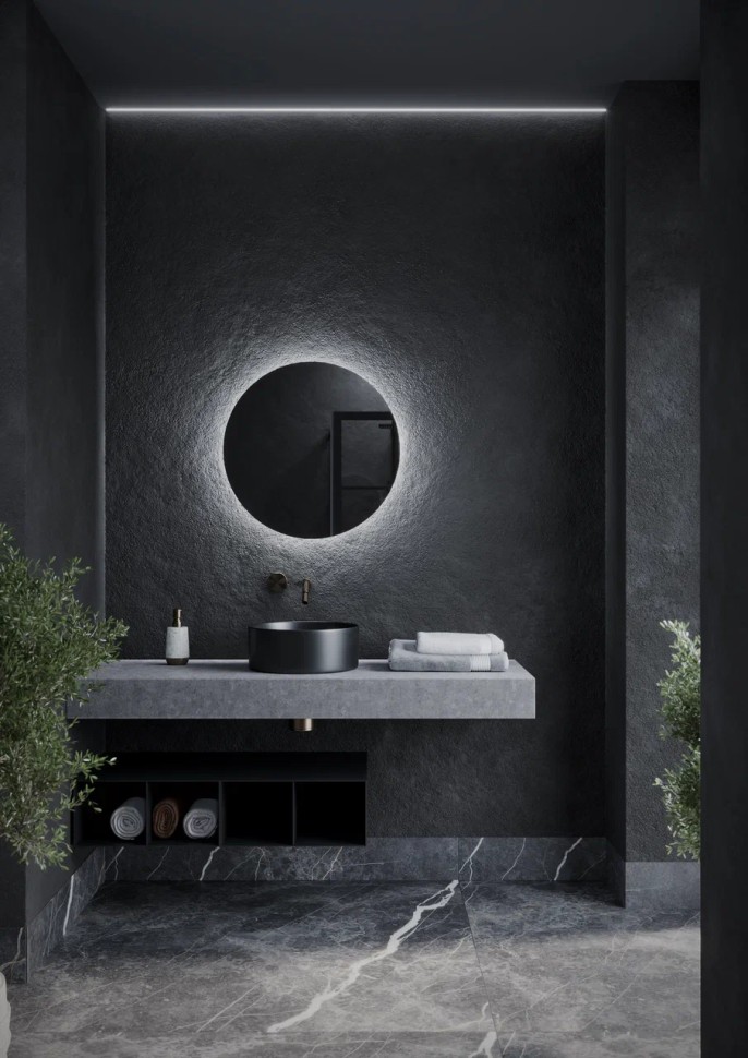 Зеркало для ванной комнаты SANCOS Sfera D900 c подсветкой , арт. SF900