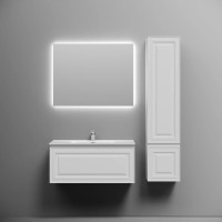 Тумба подвесная SANCOS Very 890х445х406, c одним ящиком оснащенным доводчиками, Bianco , арт.VR90W