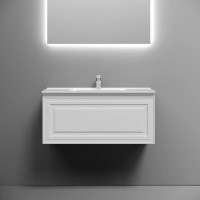 Тумба подвесная SANCOS Very 890х445х406, c одним ящиком оснащенным доводчиками, Bianco , арт.VR90W